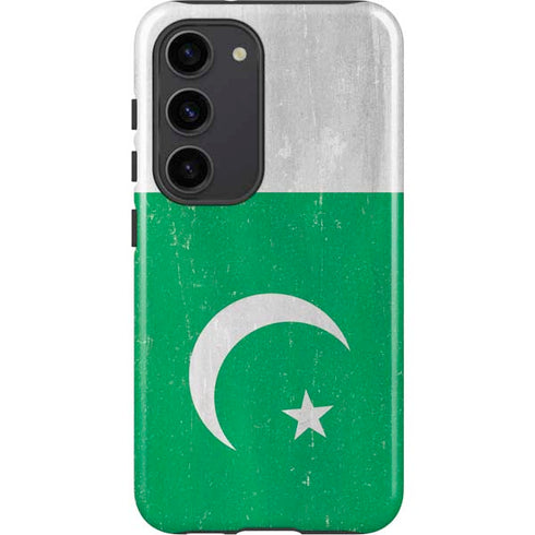 Pakistan Flag Distressed Galaxy S23 Pro Case